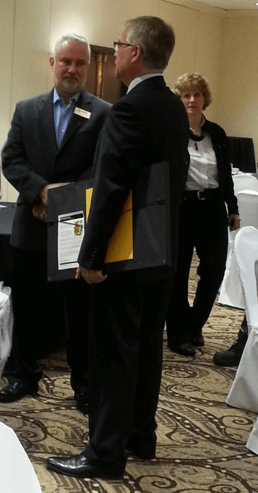 Gary Goodyear with Lorne Woolf and Michelle Trombley